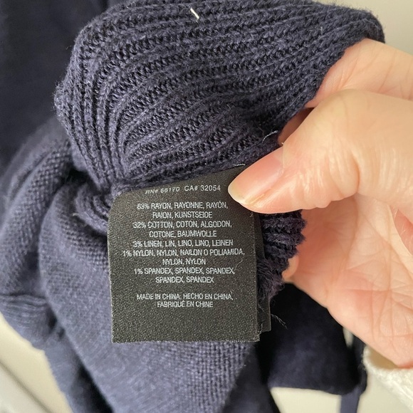 Anthropologie Desmond Navy Blue Sweater Tunic Size Medium - Picture 7 of 10